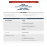 Convocatoria para la selección de profesores 2024