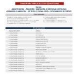 Convocatoria para la selección de profesores 2024
